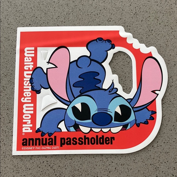 Disney Other - Disney World Annual Pass Stitch magnet